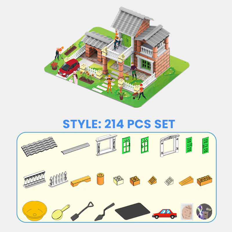 📢📢50 % DE RÉDUCTION !! ⏰214 pièces - Ensemble de jouets de construction et de simulation à monter soi-même pour enfants🔥🔥 - Image 9