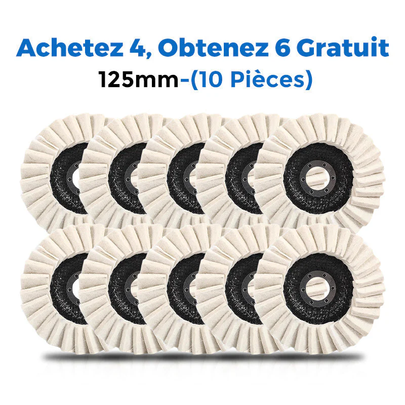 🎁Achetez 4 Obtenez 6 Gratuit ✨Disque de Polissage à Lamelles en Feutre de Laine - Image 14