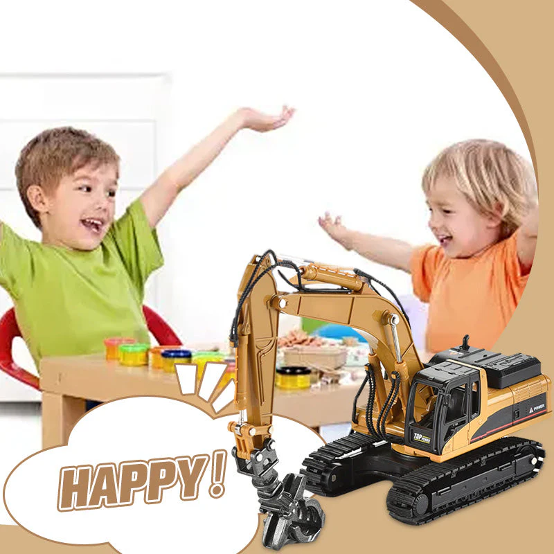 ⏳ 50 % de réduction pour une durée limitée ! 💥 Véhicule de chantier pelleteuse 1:50 - Image 2