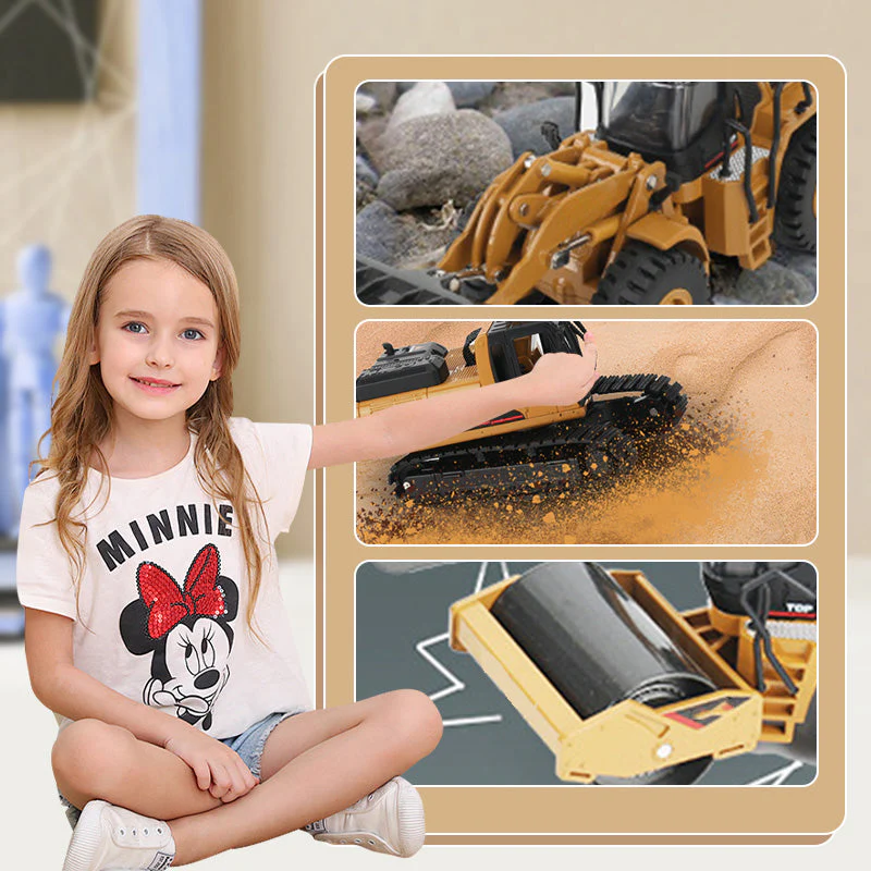⏳ 50 % de réduction pour une durée limitée ! 💥 Véhicule de chantier pelleteuse 1:50 - Image 6