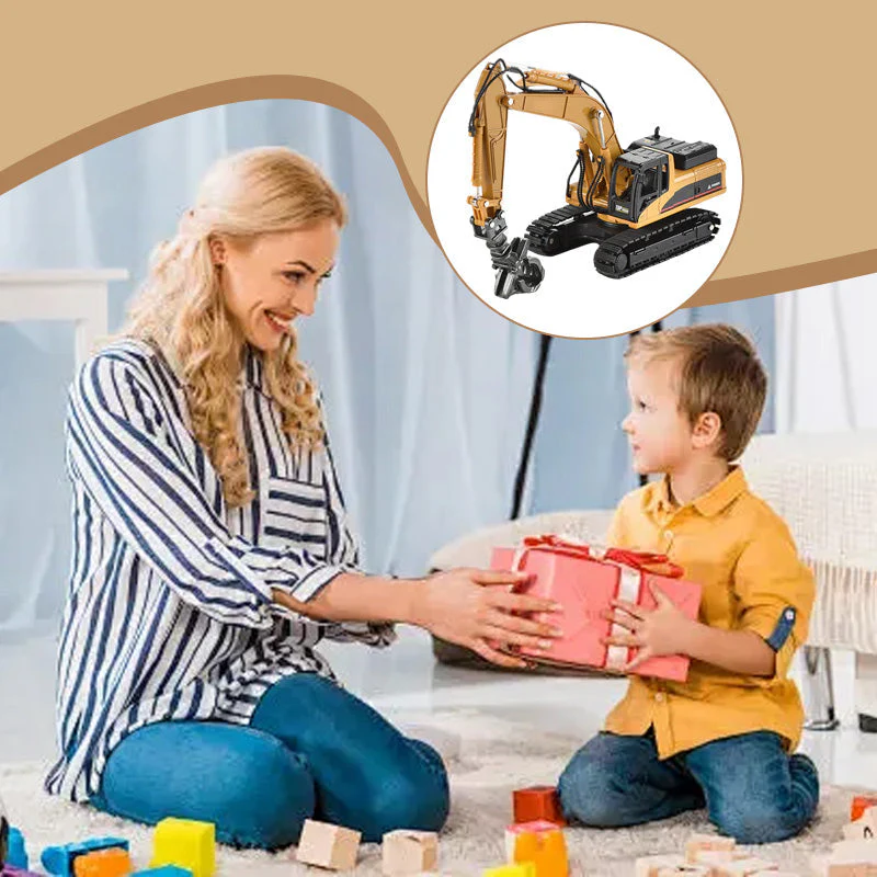 ⏳ 50 % de réduction pour une durée limitée ! 💥 Véhicule de chantier pelleteuse 1:50 - Image 7