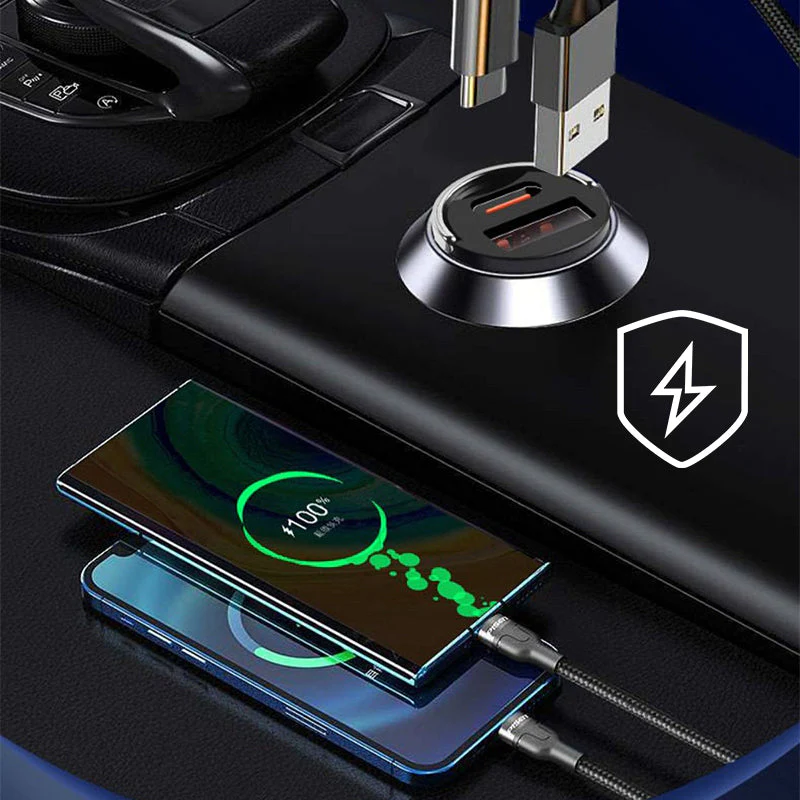 📢📢50% DE RÉDUCTION ! ✨⚡Chargeur rapide furtif pour voiture 100 W - Image 2