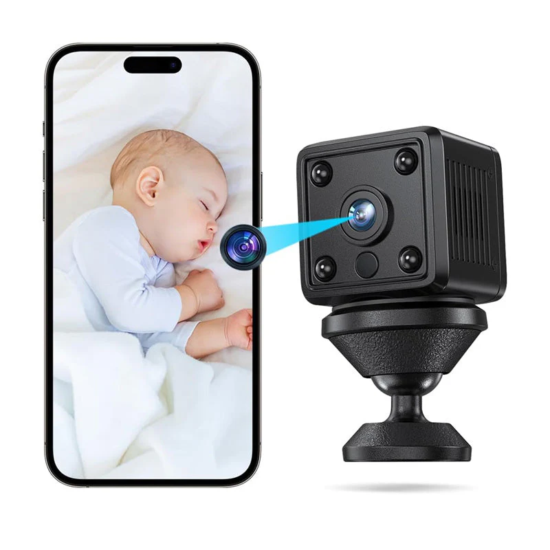 ✨Prix réduit pour une durée limitée 75%✨🏆 Caméra de surveillance HD 1080p avec base de montage magnétique, vision nocturne et détection de mouvement - Image 8