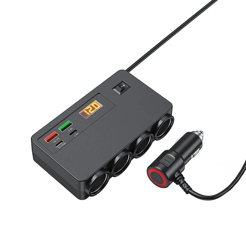 📢📢50 % de réduction !! ⏰Adaptateur allume-cigare 120 W avec 4 ports USB - Image 8