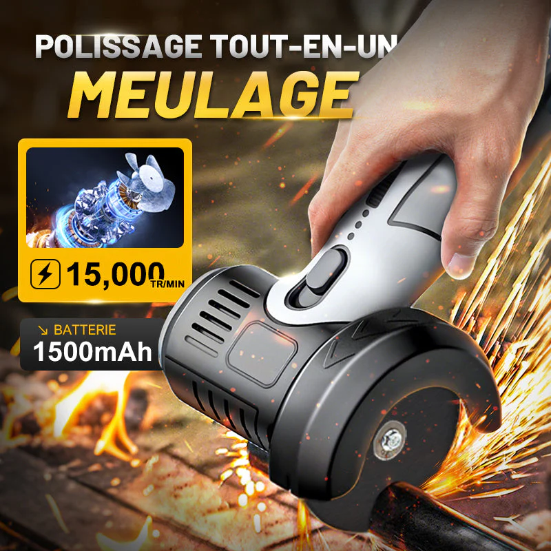 ⏳ Spécial limité en temps 🧰 12V Mini broyeur à angle avec disque de coupe