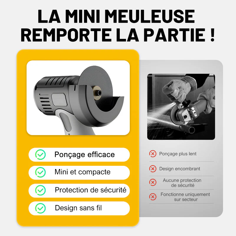⏳ Spécial limité en temps 🧰 12V Mini broyeur à angle avec disque de coupe - Image 4