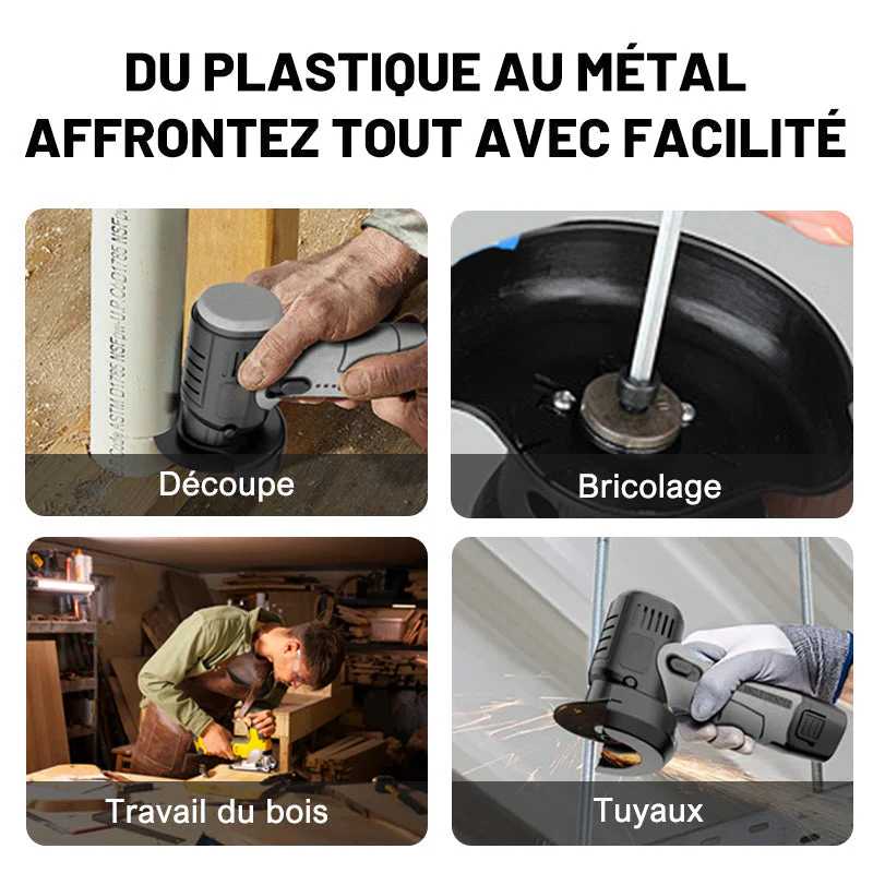 ⏳ Spécial limité en temps 🧰 12V Mini broyeur à angle avec disque de coupe - Image 6