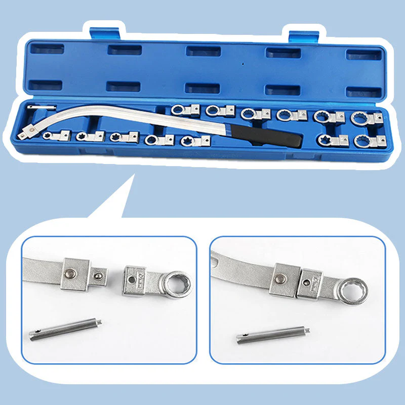 🔥 Offre à durée limitée 🔥 Ensemble de clé de serre - tête remplaçable portable de 15 pièces - Image 3