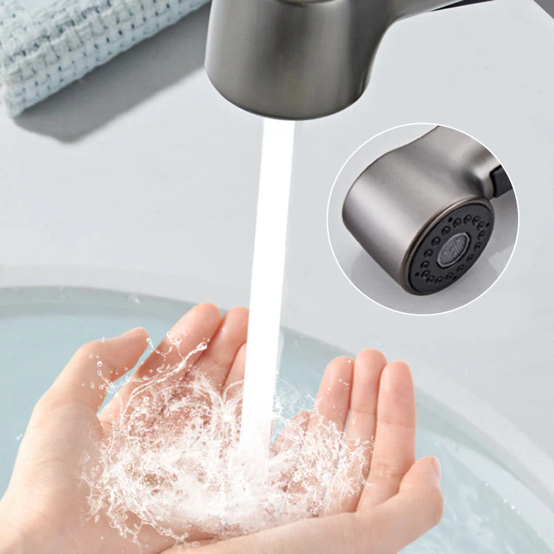📢📢50% de réduction !! ⏰Robinet de Salle de Bain à 1 Trou avec Douchette Extractible - Image 3