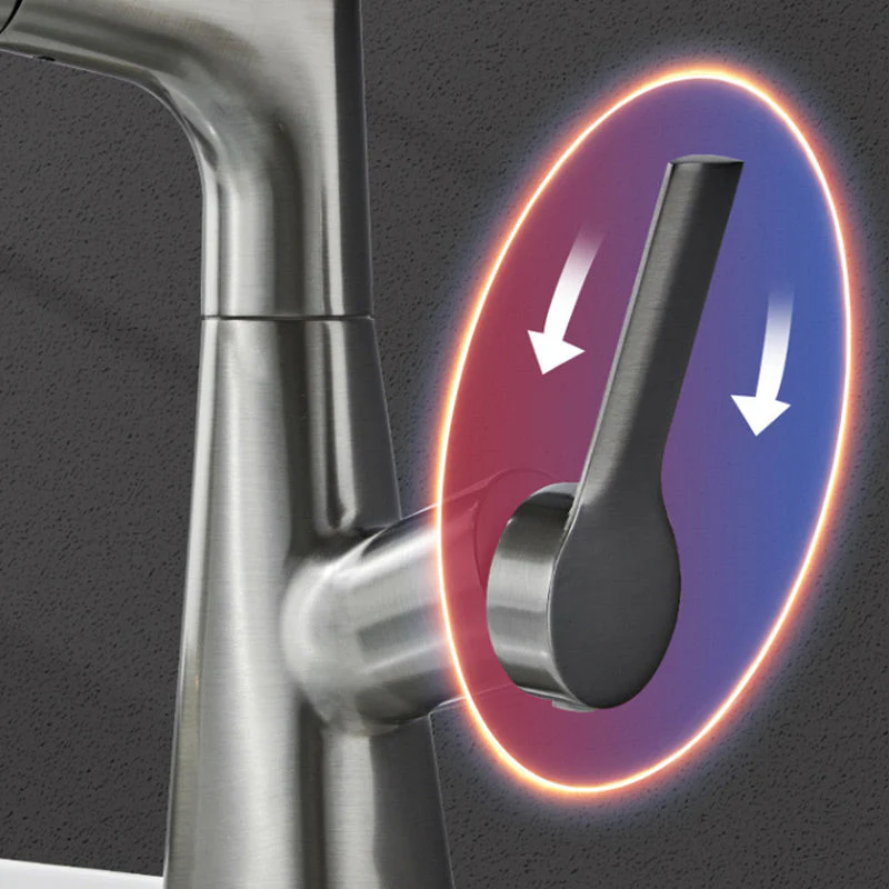 📢📢50% de réduction !! ⏰Robinet de Salle de Bain à 1 Trou avec Douchette Extractible - Image 6
