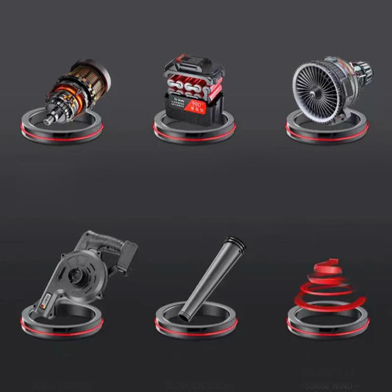 🔥 60 % DE RÉDUCTION – Souffleur de feuilles et aspirateur sans fil 2 en 1 🍂✨ - Image 2