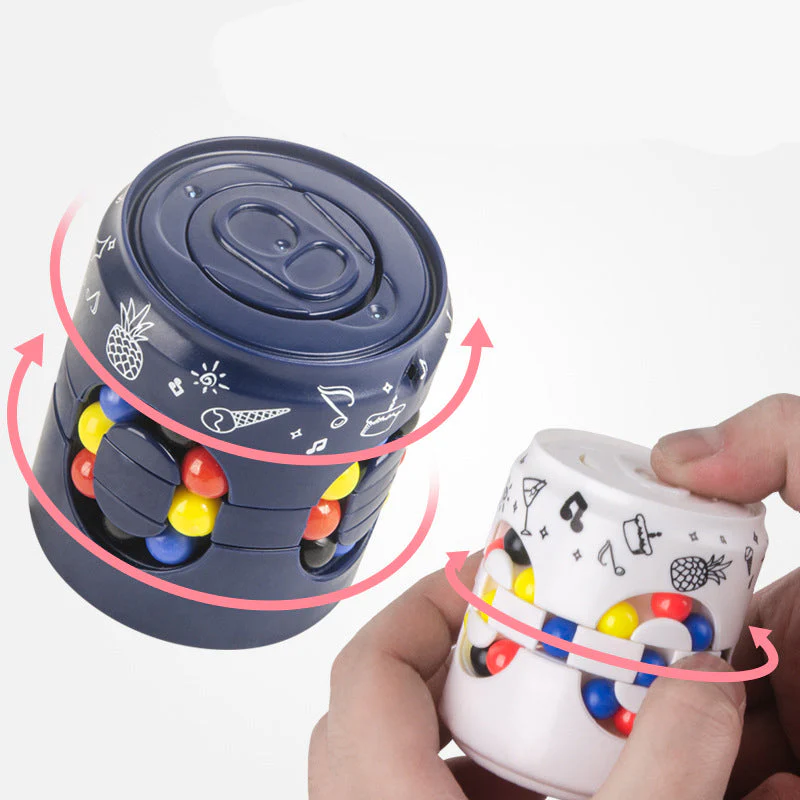 🌀 50% -60% DE RÉDUCTION ! SPINNER 2-EN-1 ANTI-STRESS & ÉDUCATIF – Design Canette Soda, LED, 3D Puzzle, Rotation Fluide ✨🎯🌟 - Image 4