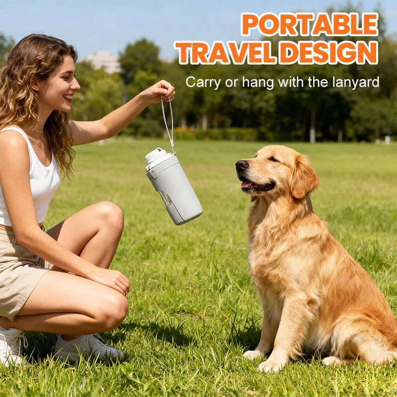Bouteille portable 2 en 1 avec récipient pour aliments - Image 4