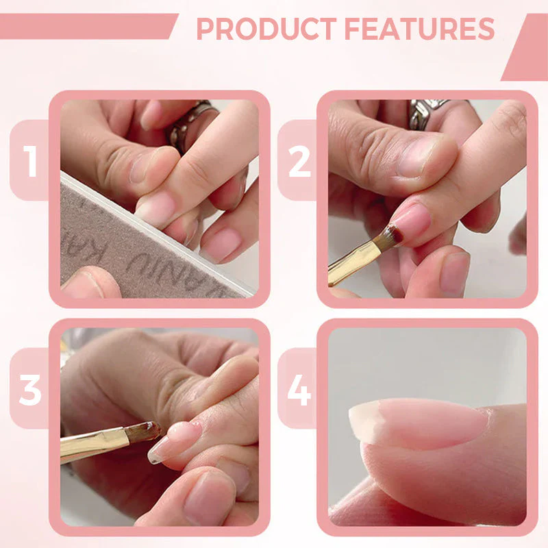 📢📢 50% DE RÉDUCTION ! ✨Gel de Construction Auto-égalisant 3-en-1 pour Ongles - Image 5