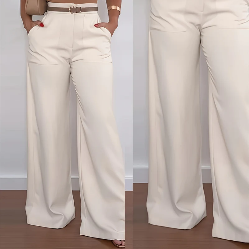 📢📢60 % de réduction !! ⏰Pantalon large taille haute pour femmes - Image 9