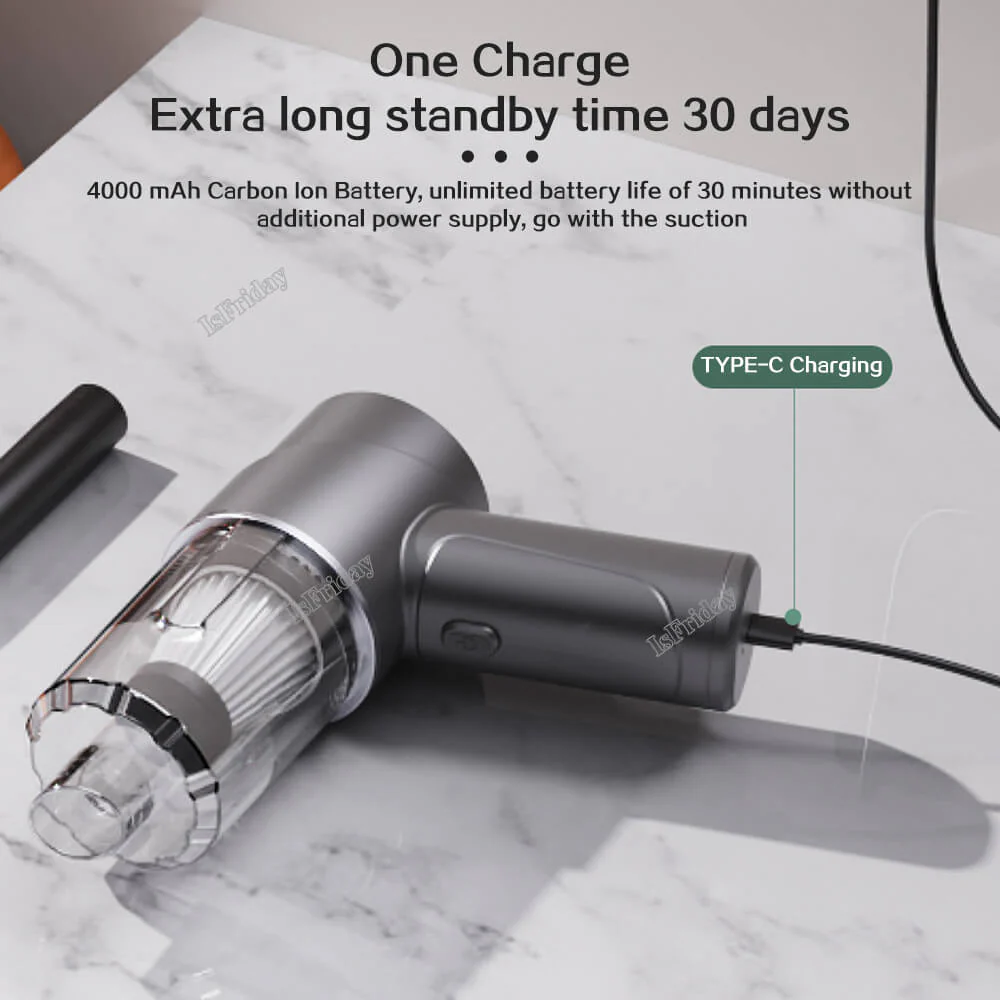 📢📢50% DE RÉDUCTION !!! ✨Aspirateur sans fil à main pour voiture - Image 7