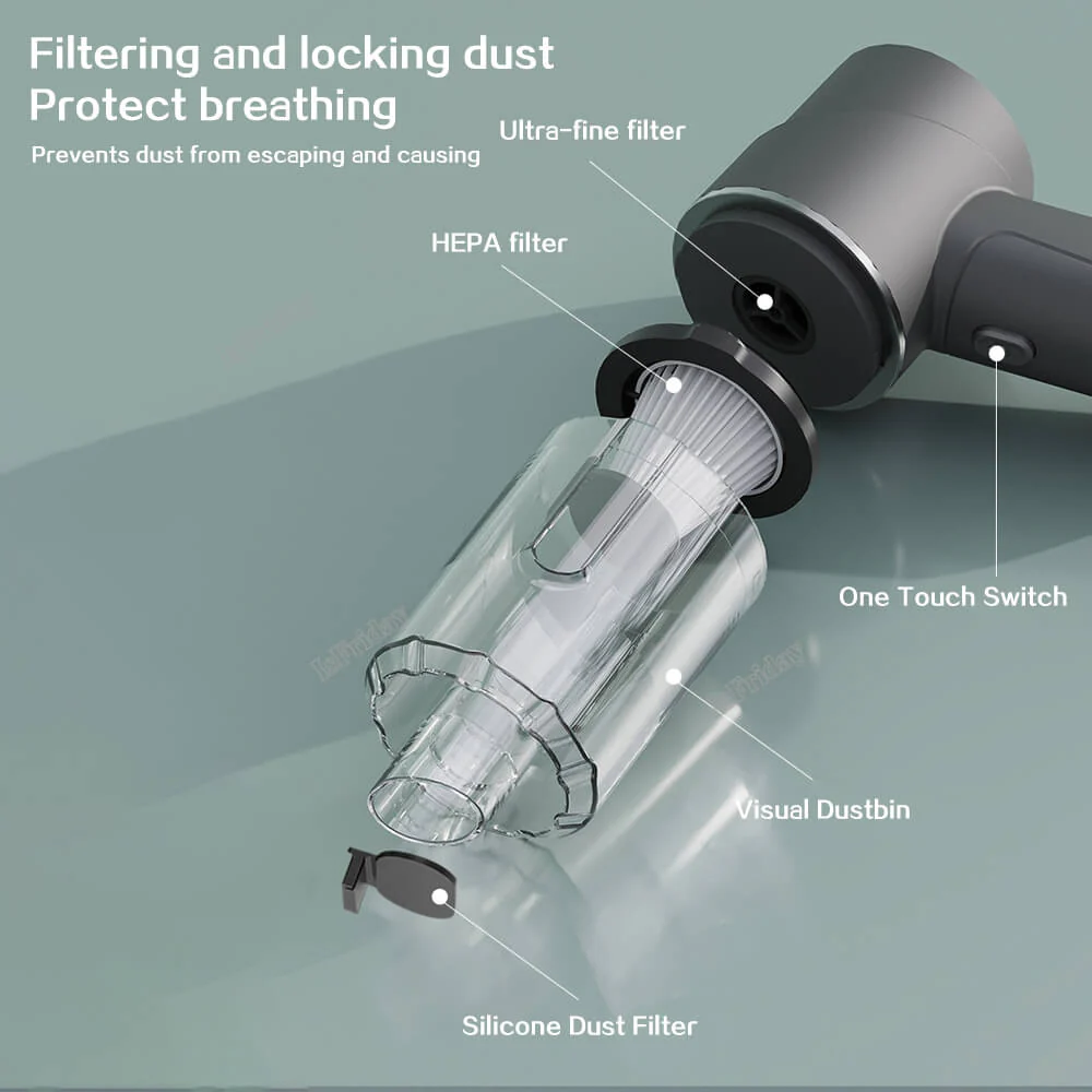 📢📢50% DE RÉDUCTION !!! ✨Aspirateur sans fil à main pour voiture - Image 8