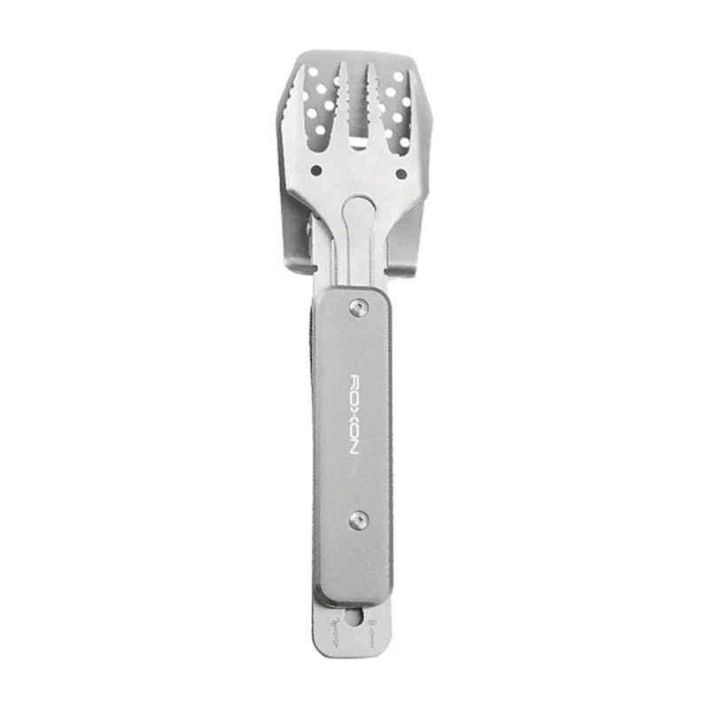 👨‍🍳👍3-in-1 Camping BBQ Grill Utensils Home Fork Spatula Clip - Image 10
