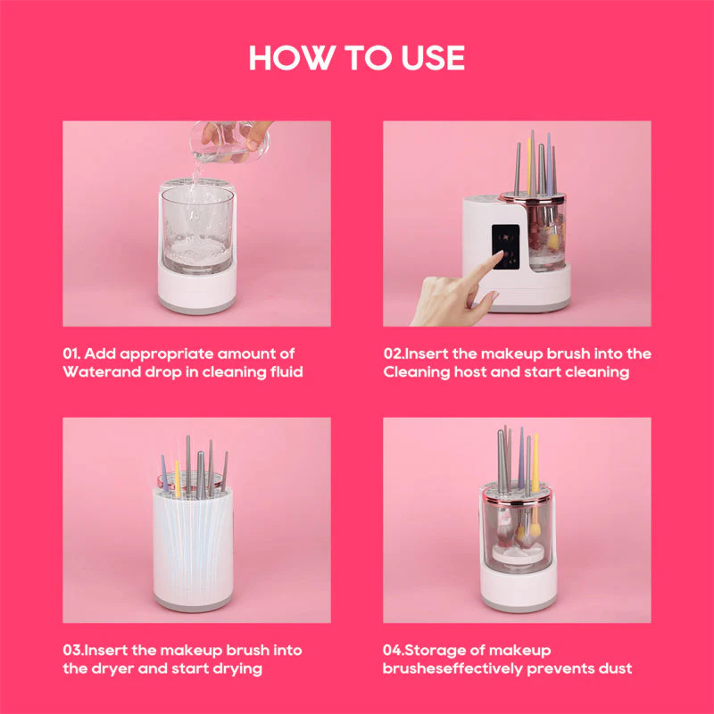 🖌️Nettoyeur de pinceaux de maquillage électrique 3 en 1💕 - Image 9