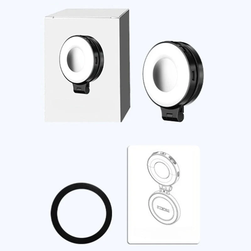 📢📢50 % de réduction !!⏰Lampe magnétique 3 en 1 pour téléphone avec miroir intégré - Image 10