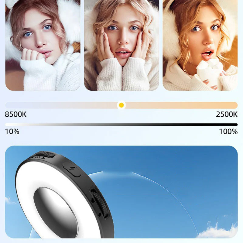 📢📢50 % de réduction !!⏰Lampe magnétique 3 en 1 pour téléphone avec miroir intégré - Image 3