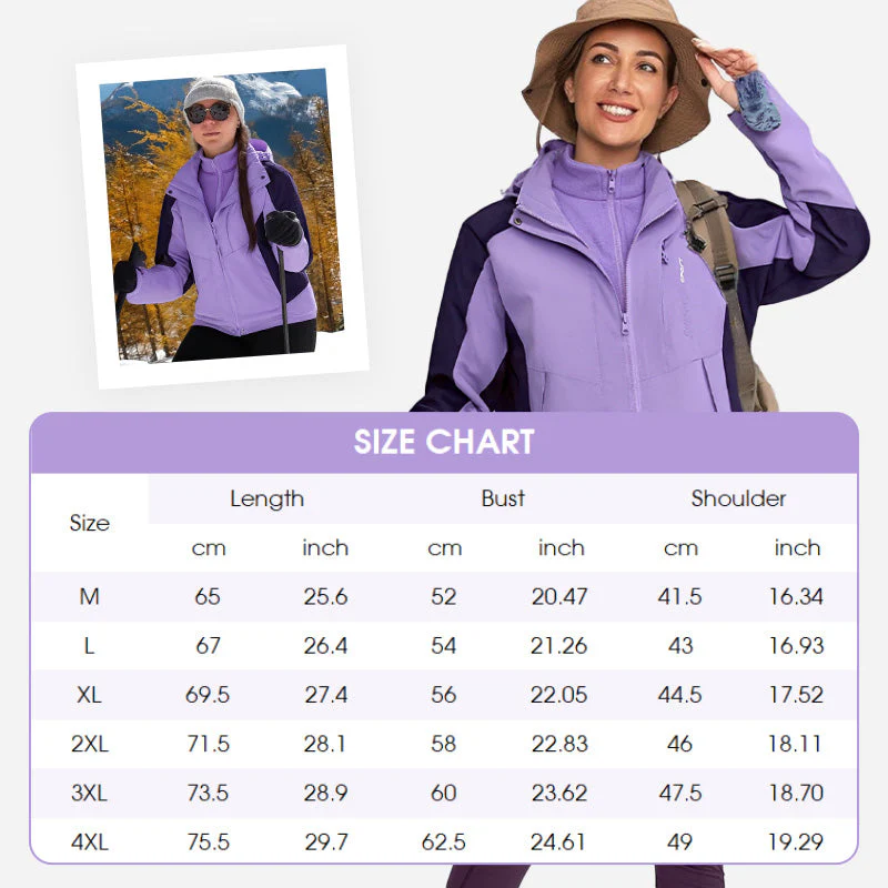 Veste Extérieure 3-en-1 Imperméable - Image 8