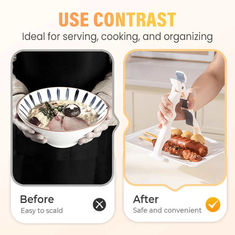 📢📢50% DE RÉDUCTION !!!✨Pince 3 en 1 pour bol et assiette en silicone - Image 5