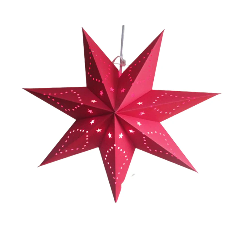 📢📢60% DE RÉDUCTION !!! 🎅Lanterne 3D en forme d'étoile à suspendre pour Noël avec lumières - Image 18