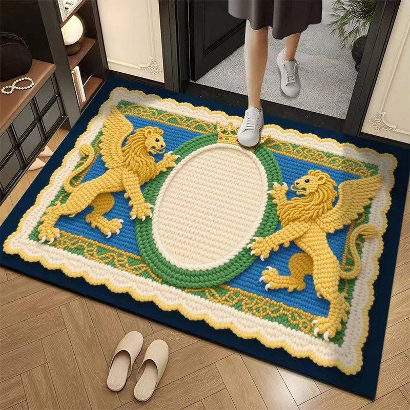 📢📢50% DE RÉDUCTION !!! ✨Tapis de sol absorbant antidérapant style fil floral 3D - Image 10