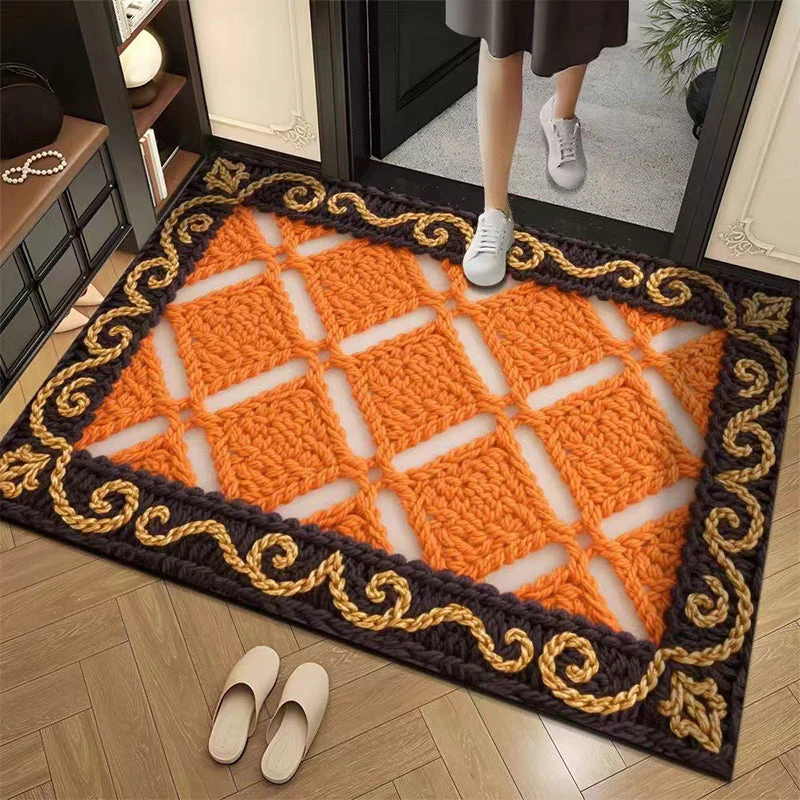 📢📢50% DE RÉDUCTION !!! ✨Tapis de sol absorbant antidérapant style fil floral 3D - Image 11