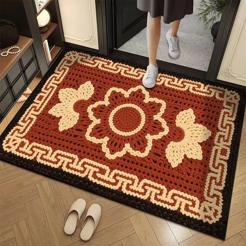 📢📢50% DE RÉDUCTION !!! ✨Tapis de sol absorbant antidérapant style fil floral 3D - Image 20