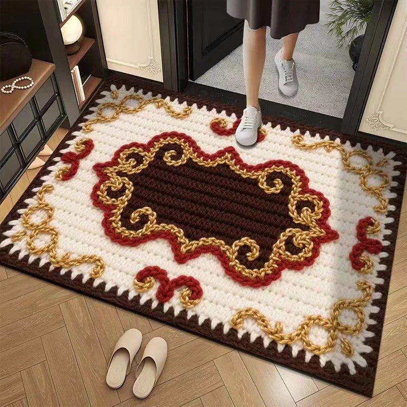 📢📢50% DE RÉDUCTION !!! ✨Tapis de sol absorbant antidérapant style fil floral 3D - Image 28