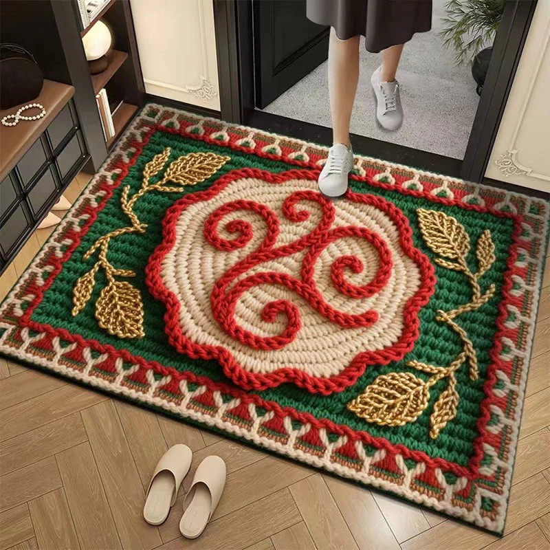 📢📢50% DE RÉDUCTION !!! ✨Tapis de sol absorbant antidérapant style fil floral 3D - Image 29