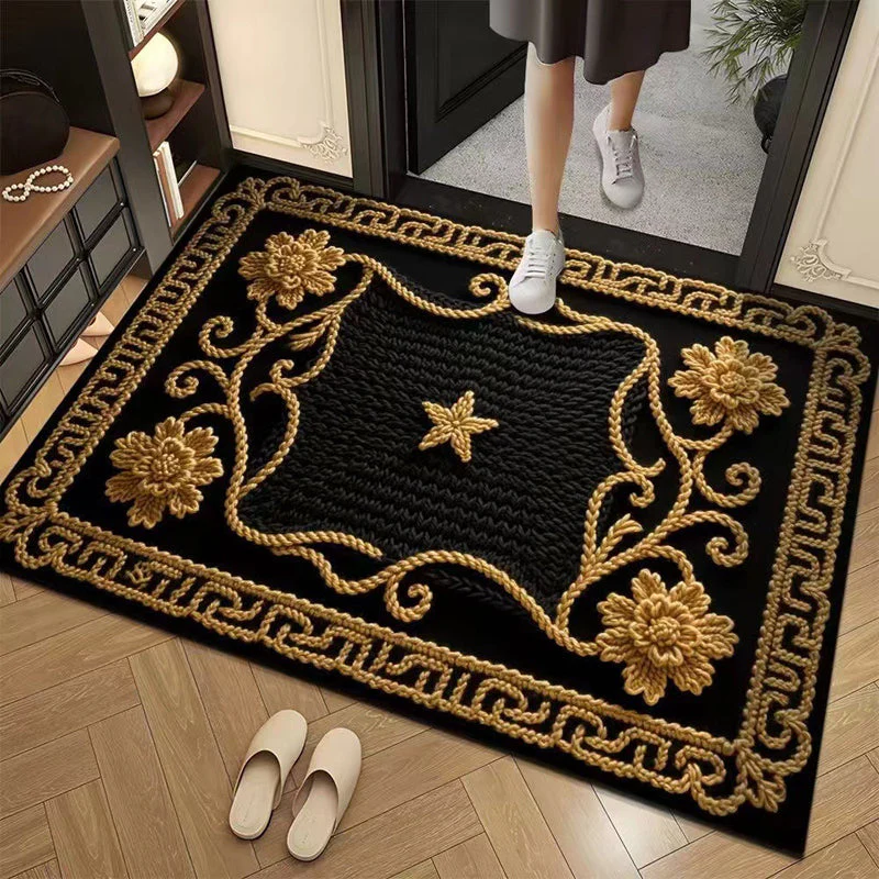 📢📢50% DE RÉDUCTION !!! ✨Tapis de sol absorbant antidérapant style fil floral 3D - Image 33