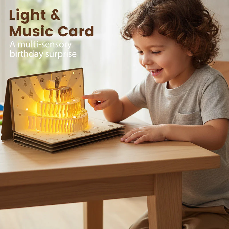 📢📢60%  OFF !! ⏰3D Pop-Up Musical Birthday Card with Money Holder - Image 3