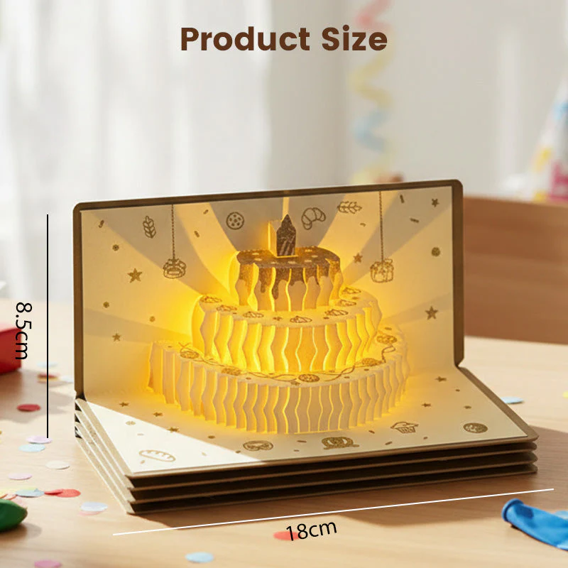 📢📢60%  OFF !! ⏰3D Pop-Up Musical Birthday Card with Money Holder - Image 7