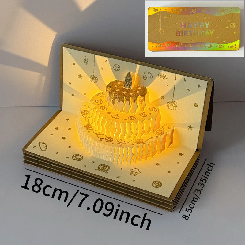 📢📢60%  OFF !! ⏰3D Pop-Up Musical Birthday Card with Money Holder - Image 8