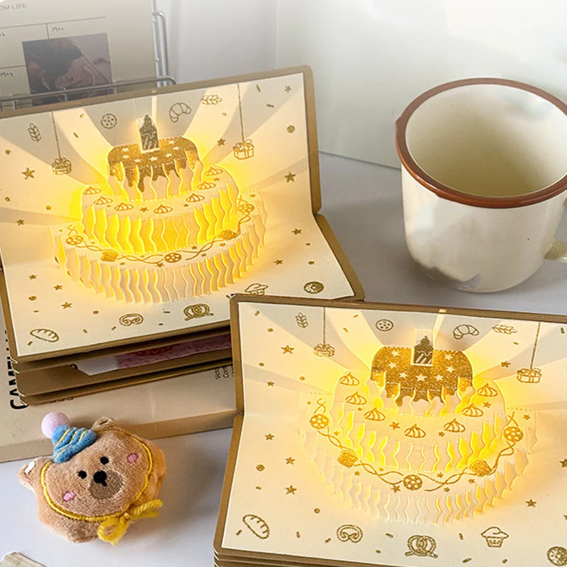 📢📢60%  OFF !! ⏰3D Pop-Up Musical Birthday Card with Money Holder - Image 9