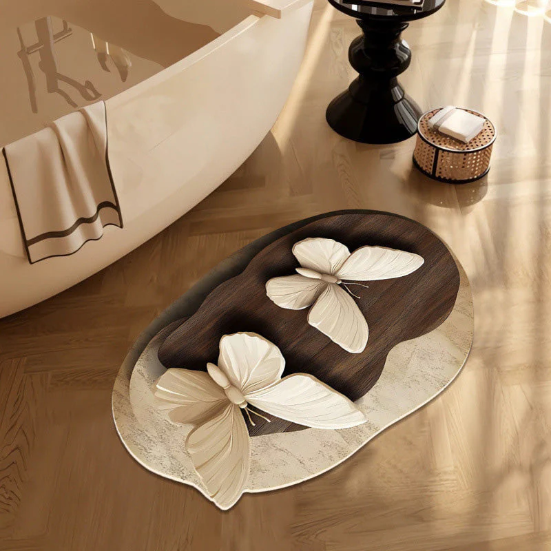 Tapis Absorbant Antidérapant à Motif 3D Réaliste - Image 3