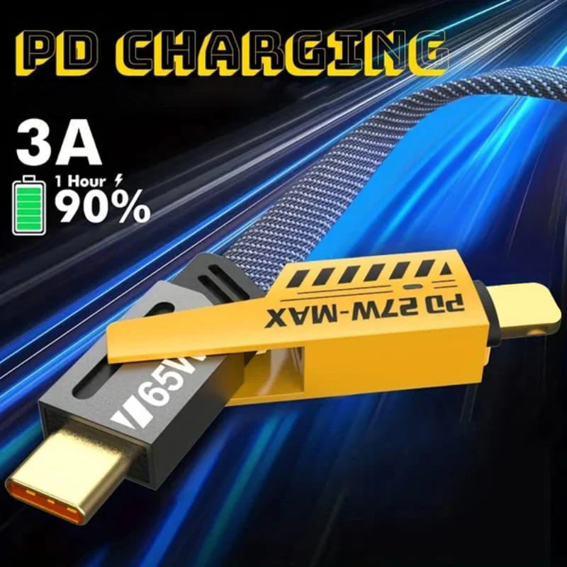 🔥🔥Câble de charge rapide PD 27W 65W 4 en 1 - Image 4