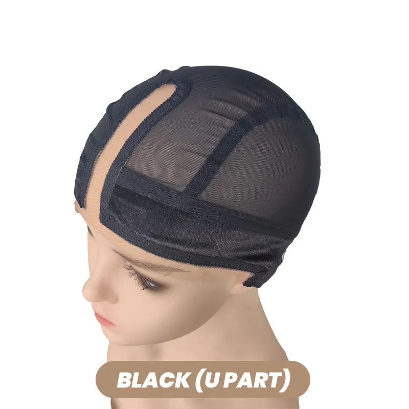 ✨Durée limitée 61% de réduction✨🪮4*5 Pouce U Part Mesh Stretch Tissage Perruque Cap - Image 16