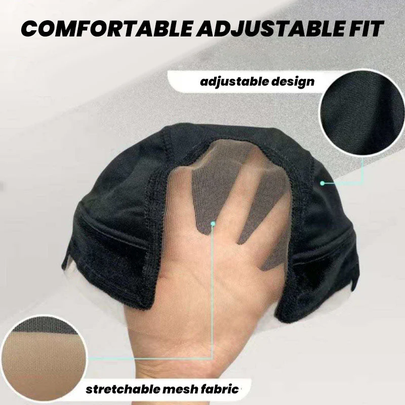 ✨Durée limitée 61% de réduction✨🪮4*5 Pouce U Part Mesh Stretch Tissage Perruque Cap - Image 2