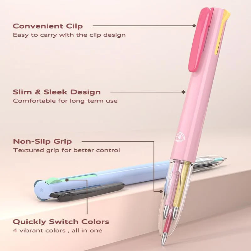 📢✨ Meilleure idée cadeau 50% 🎁-🌈 Stylos d'encre en gel 4 en 1 - Image 5