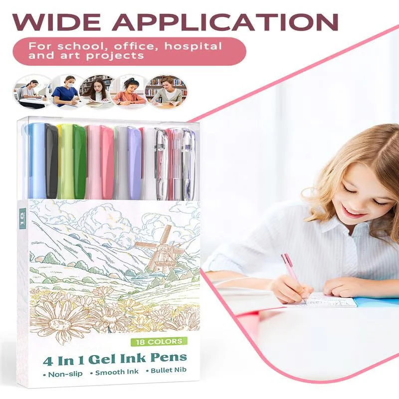 📢✨ Meilleure idée cadeau 50% 🎁-🌈 Stylos d'encre en gel 4 en 1 - Image 7
