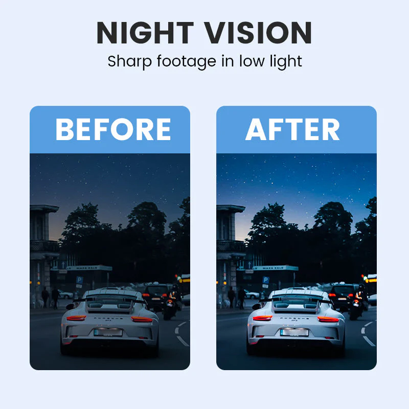 📢📢55% DE RÉDUCTION !!!📹 Caméra Embarquée 4K Double Objectif - Vision Nocturne, Surveillance Stationnement 24/7 - Connexion WiFi, Enregistrement Haute Définition - Image 2