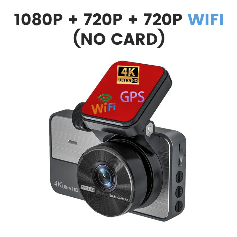 📢📢55% DE RÉDUCTION !!!📹 Caméra Embarquée 4K Double Objectif - Vision Nocturne, Surveillance Stationnement 24/7 - Connexion WiFi, Enregistrement Haute Définition - Image 9