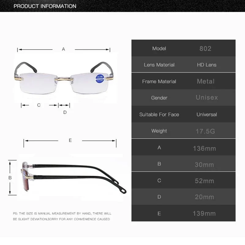 🎁Durée limitée 70% de réduction🔥Nouvelles lunettes de lecture à double usage anti-bleu haute dureté en saphir✨ - Image 10
