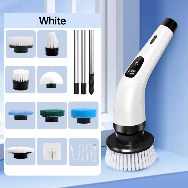 💯 Offre à moitié prix limitée dans le temps - 🥰 Ensemble de brosse de nettoyage électrique 8 en 1 pour la maison - Image 9