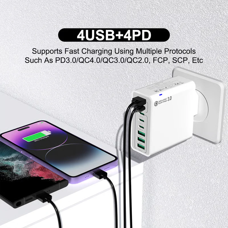 📢📢50 % de réduction !! ⏰Chargeur USB à 8 Ports - Image 5