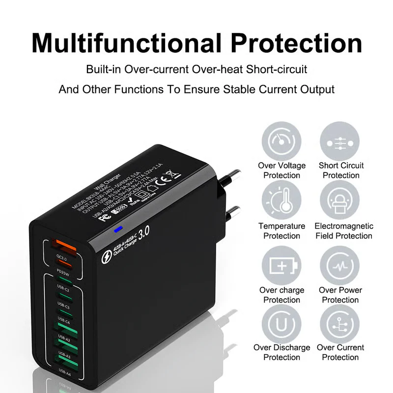 📢📢50 % de réduction !! ⏰Chargeur USB à 8 Ports - Image 8